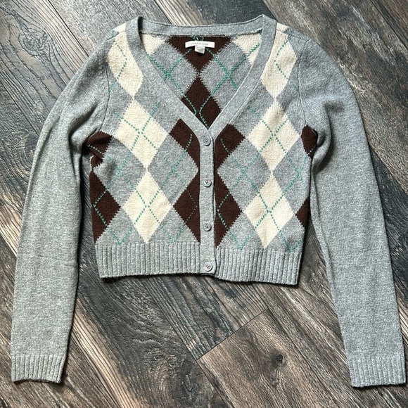 American Eagle Cropped Cardigan - Picture 1 of 5